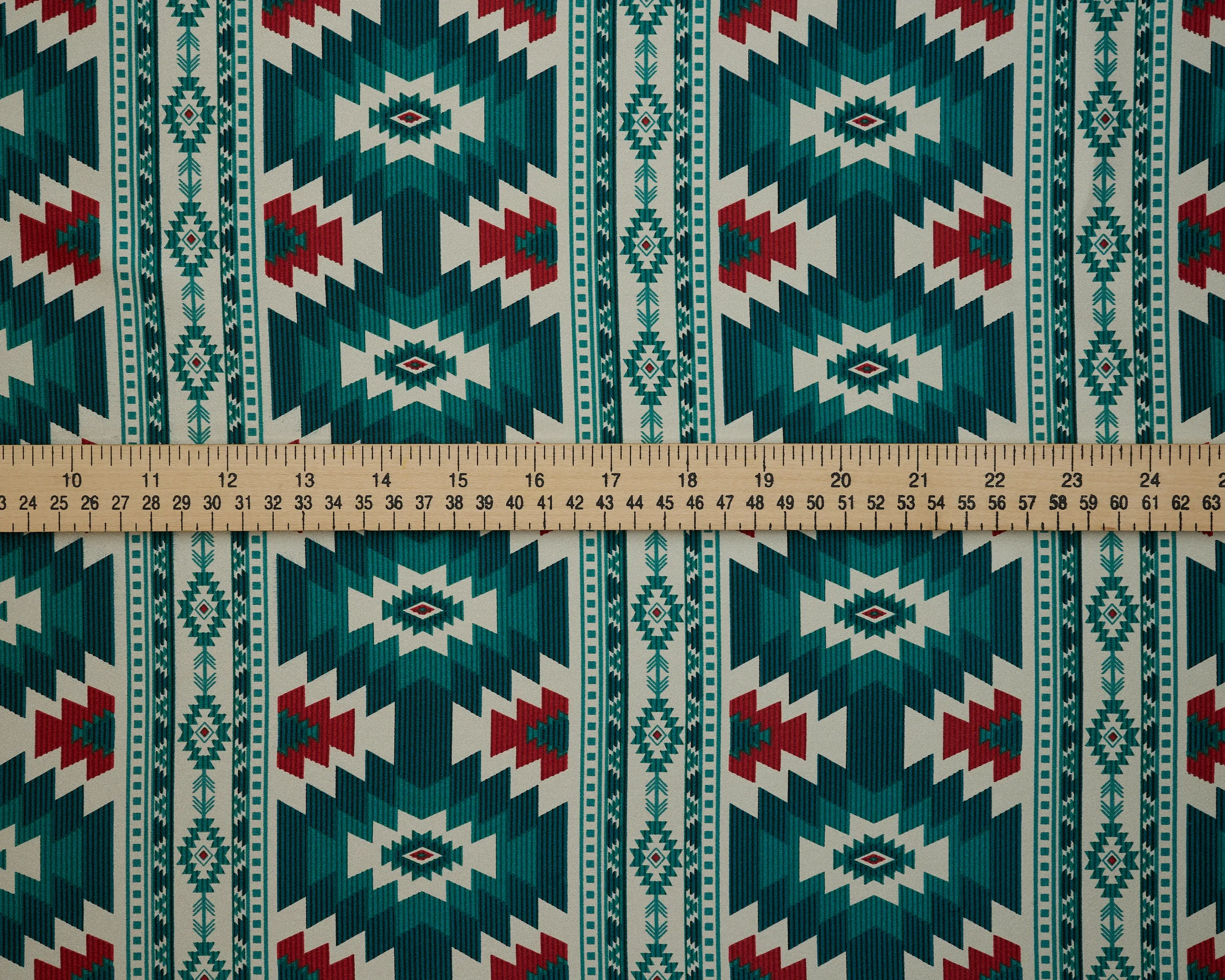 - Tikal - Tribal boho charmeuse satin fabric by the yard -MonSar exclusive print