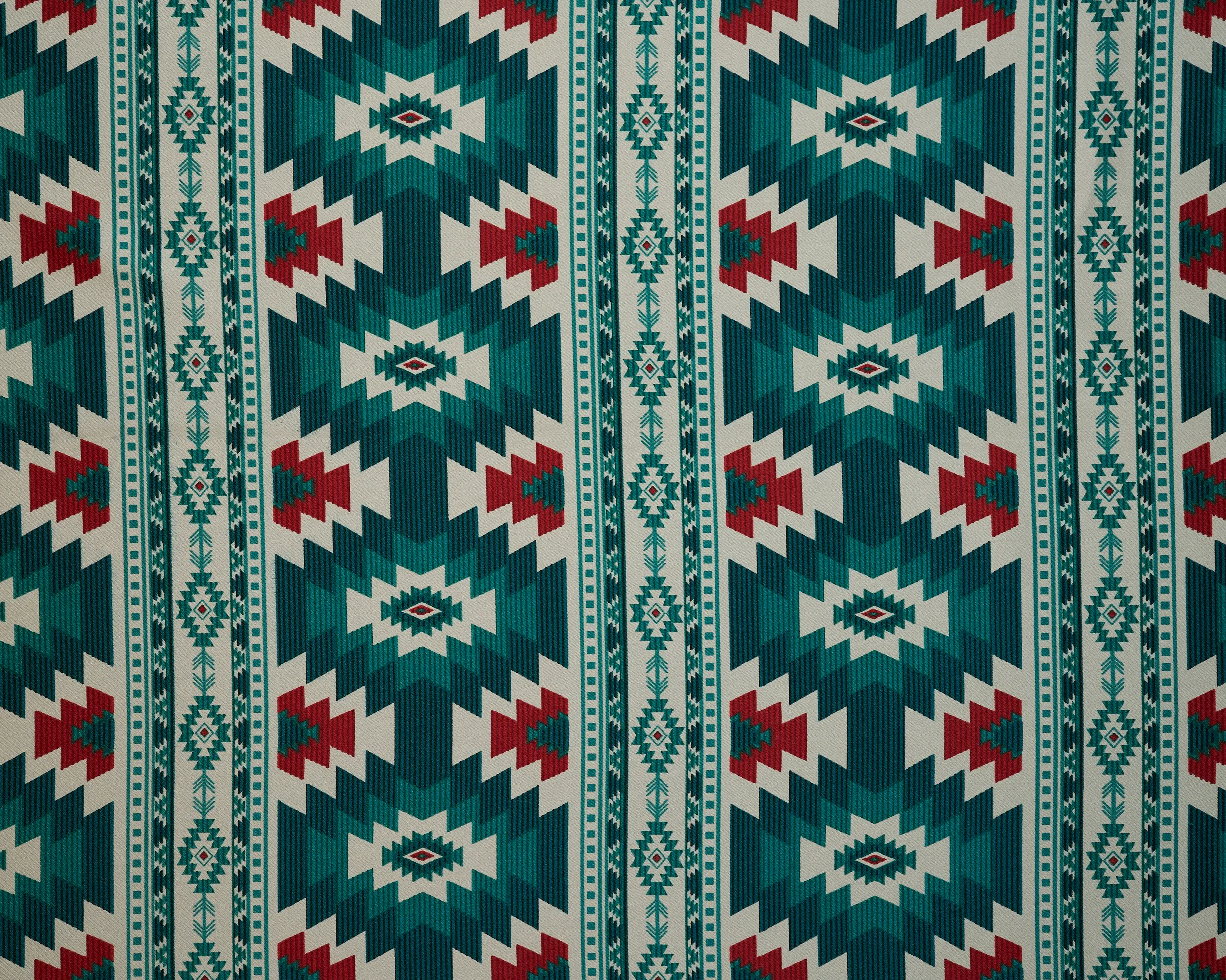 - Tikal - Tribal boho charmeuse satin fabric by the yard -MonSar exclusive print