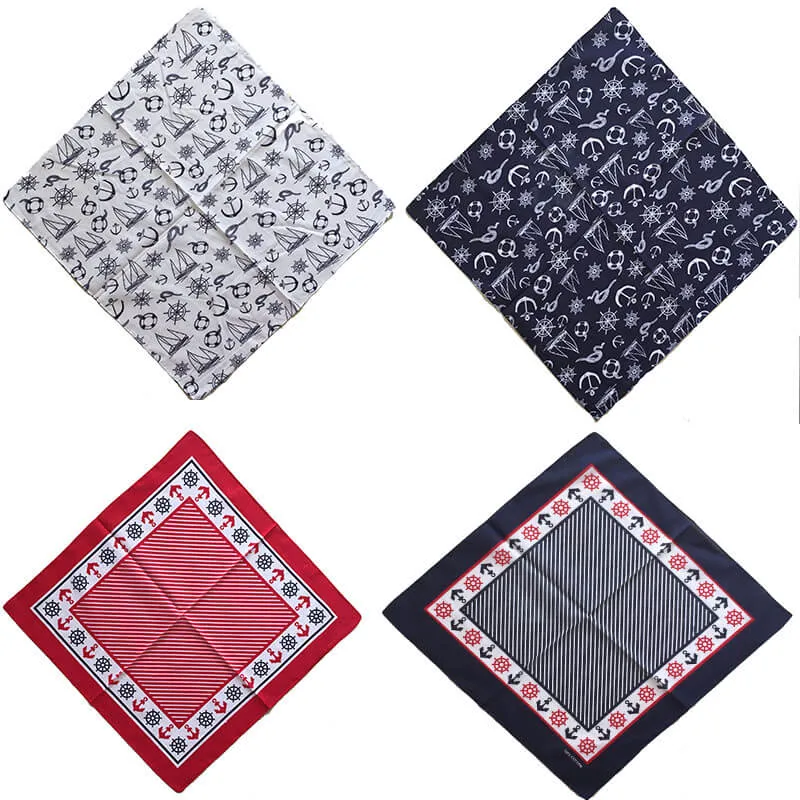 12pcs Brocade Bandana Cowboy 100% Cotton Novelty Paisley Denim Turban Party Favor Scarf Turban Handkerchief