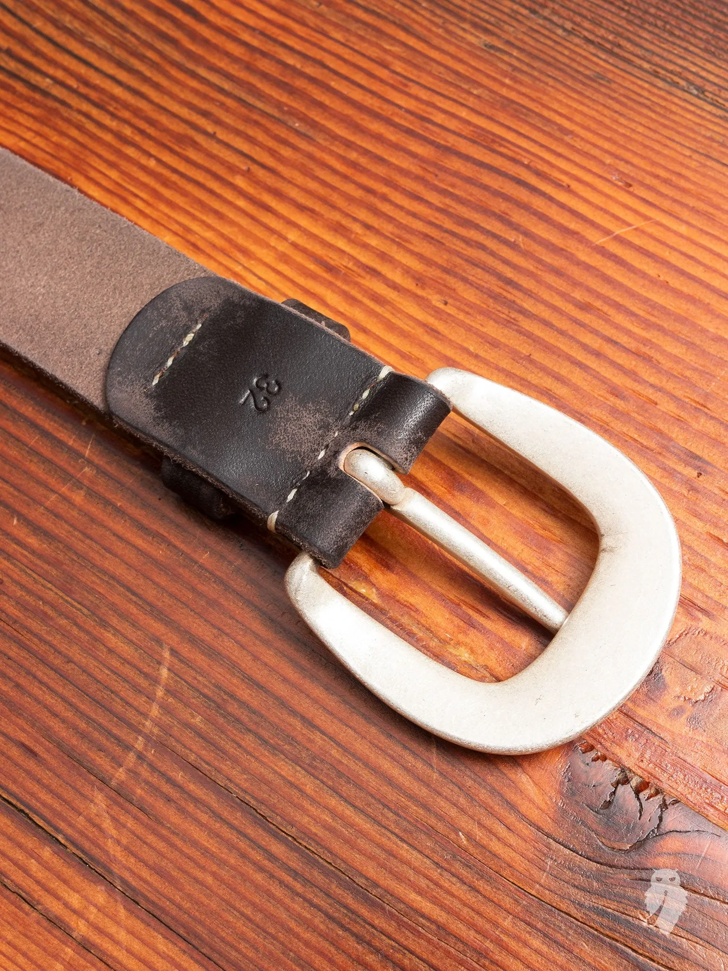 6210 Wild Leather Belt in Black