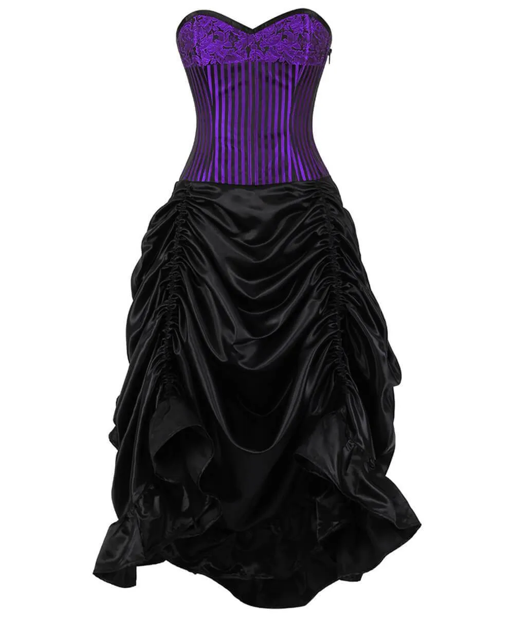 Adena Brocade Corset Dress