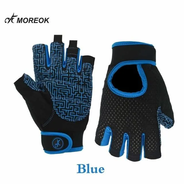 Antislip Crossfit Sports Training Yoga Women Workout Fitness Gym Gloves Bodybuilding Running Dumbbell Weight Lifting Gloves Men