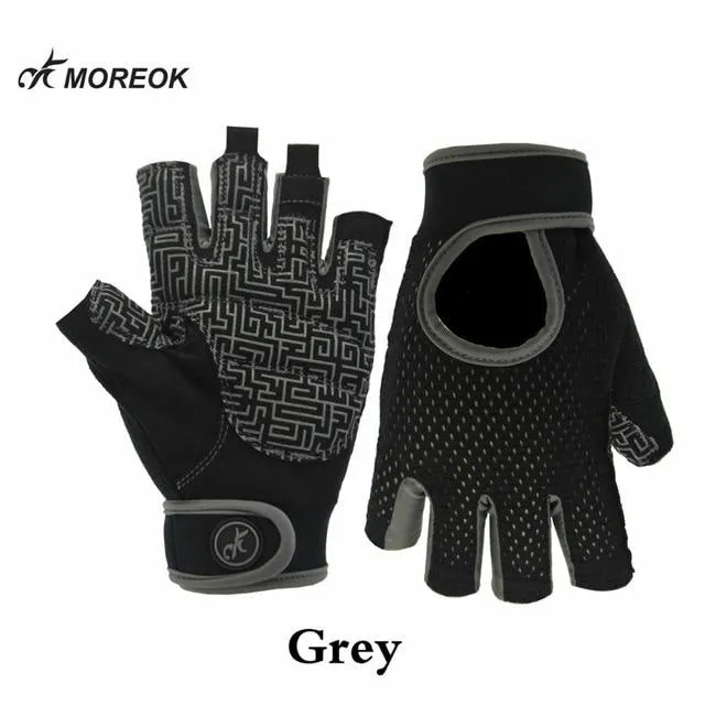 Antislip Crossfit Sports Training Yoga Women Workout Fitness Gym Gloves Bodybuilding Running Dumbbell Weight Lifting Gloves Men