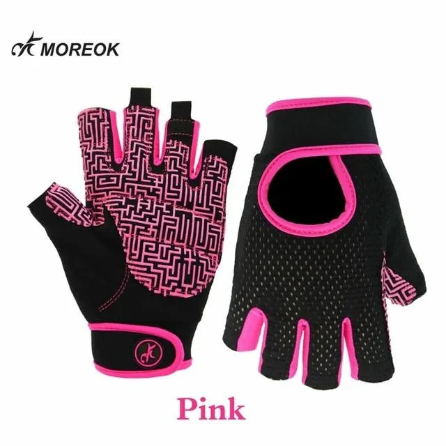Antislip Crossfit Sports Training Yoga Women Workout Fitness Gym Gloves Bodybuilding Running Dumbbell Weight Lifting Gloves Men