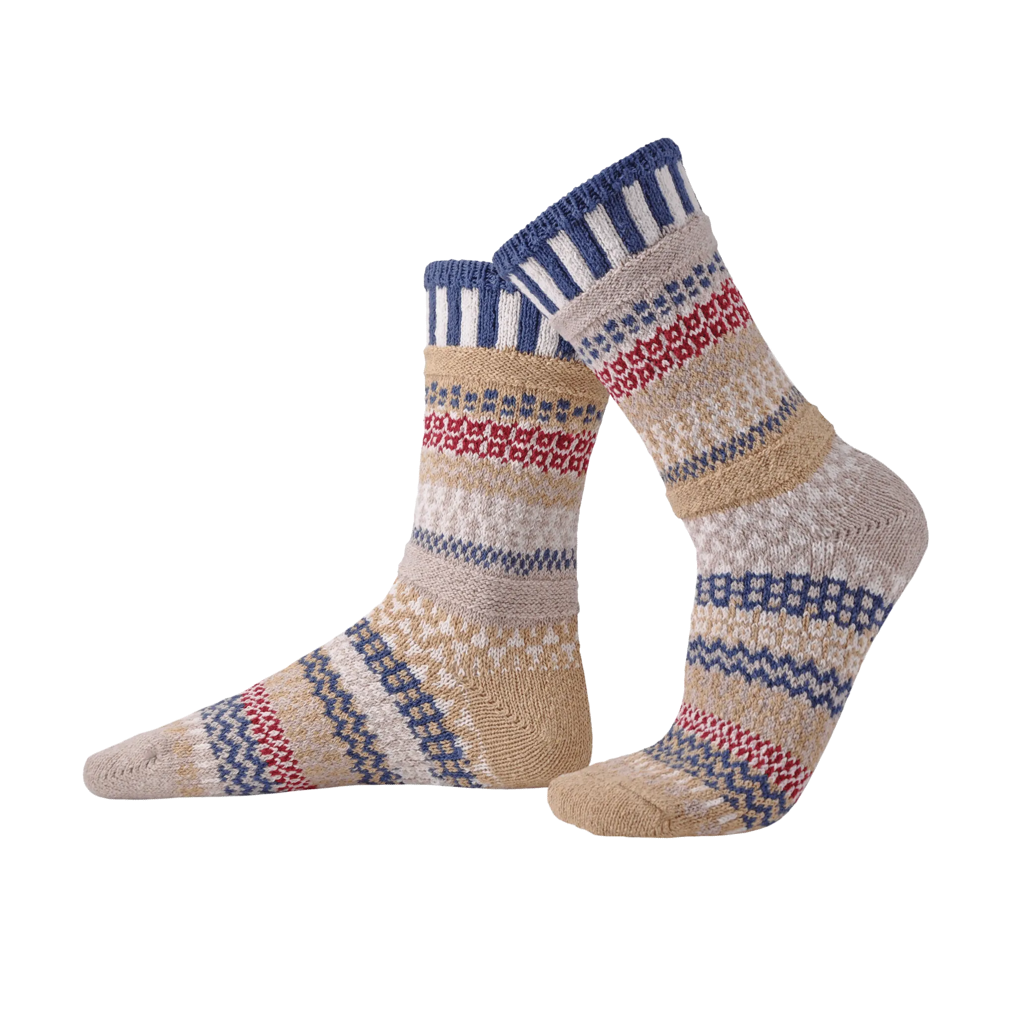 BATEAU MOUCHE Knitted Crew Socks Made in USA by Solmate