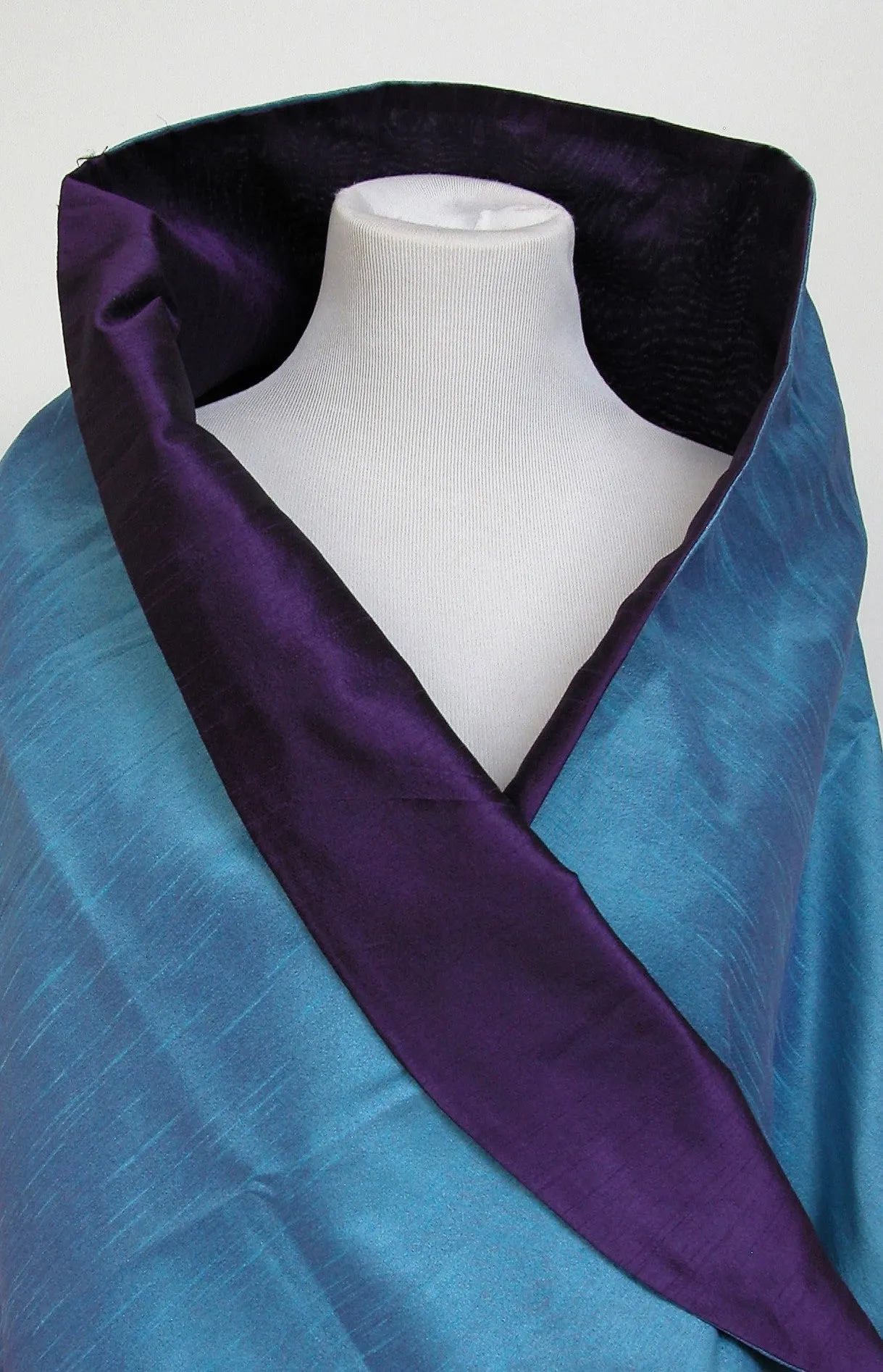 Best Seller, Beautiful Italian Concept: Solid Two Tone Silk Shawls