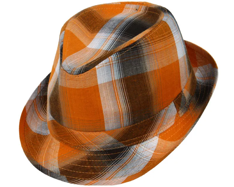 Bleecker Cotton Plaid Fedora