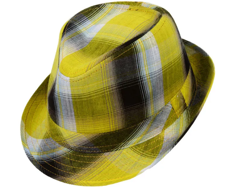 Bleecker Cotton Plaid Fedora