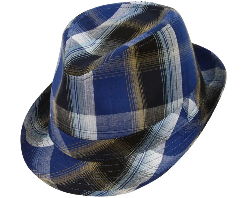 Bleecker Cotton Plaid Fedora
