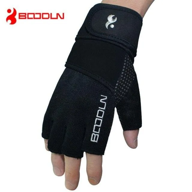 BOODUN Fitness Gloves Women Gym Crossfit Bodybuilding Workout Wrist Wrap Sports Gloves for horizontal bar Training Dumbbell