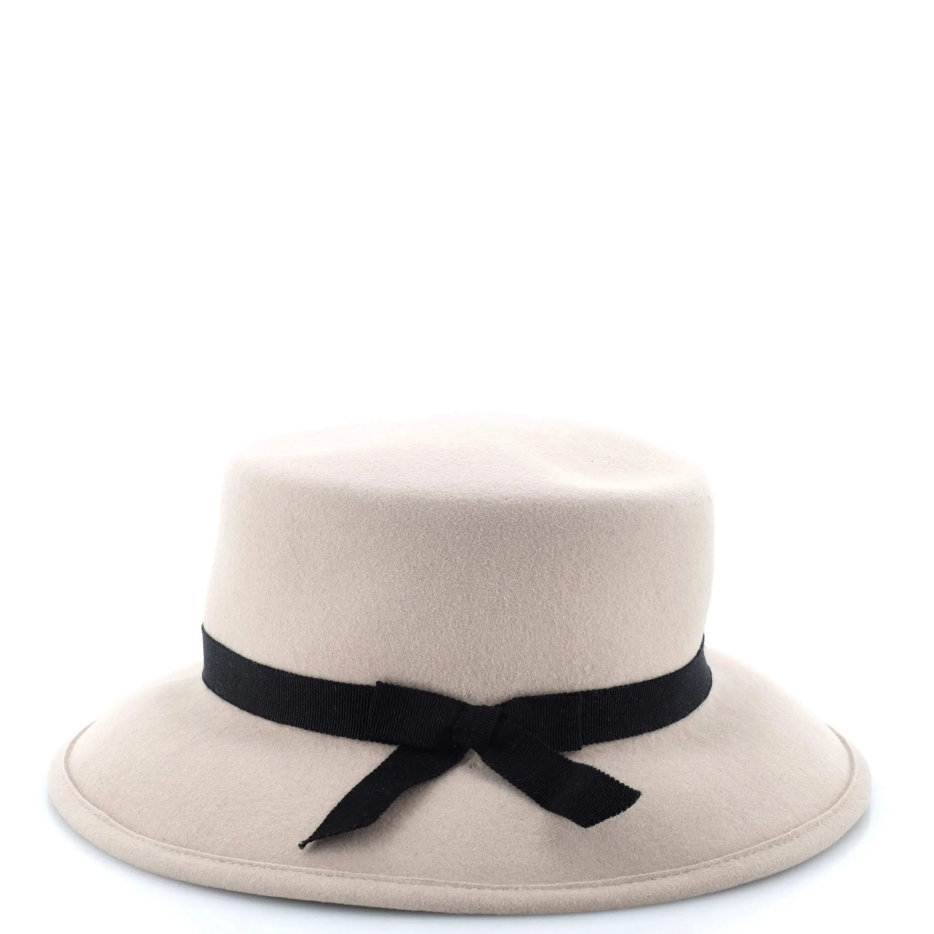 Bow Fedora Hat Rabbit Hair Blend