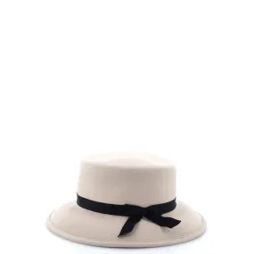 Bow Fedora Hat Rabbit Hair Blend