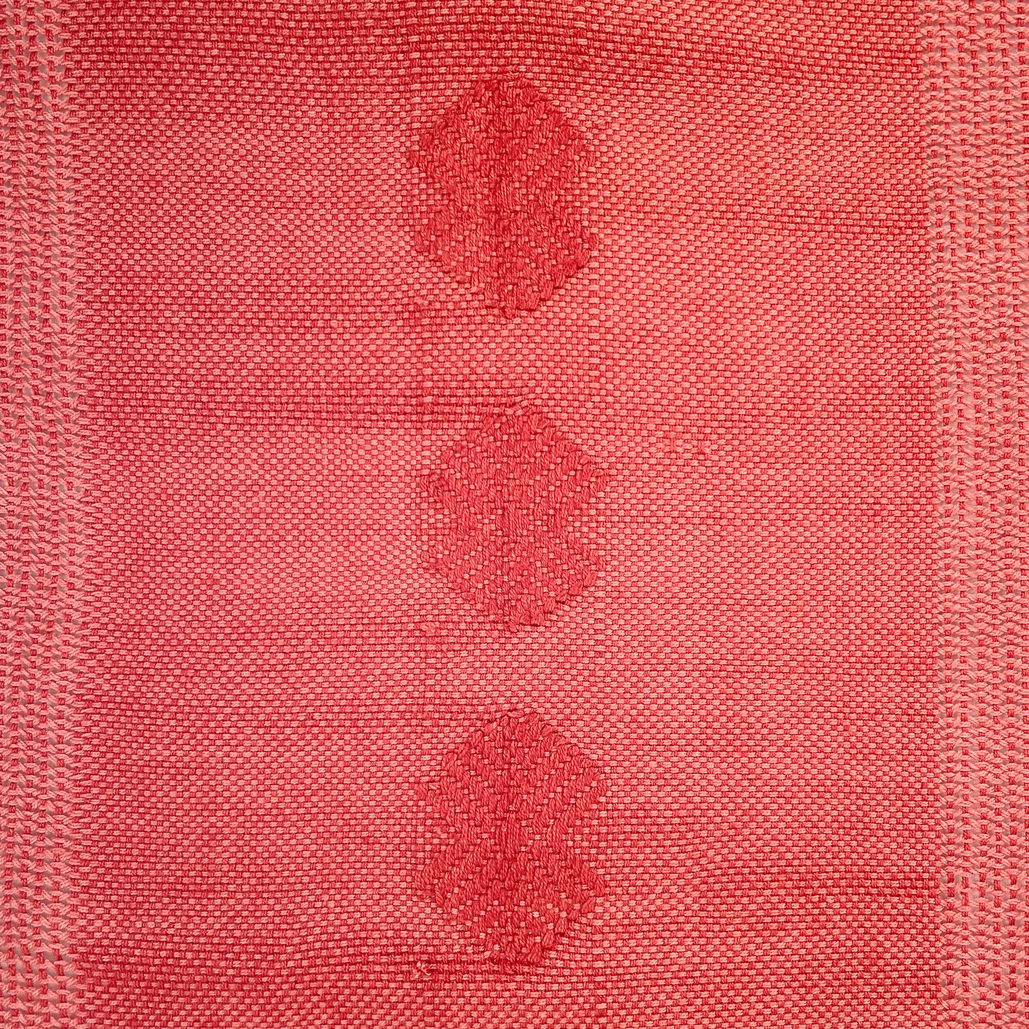 Brocade Shawl in Coral