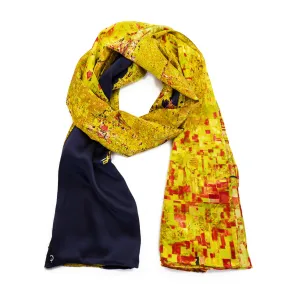 Chicago Gold Rectangular Satin Scarf