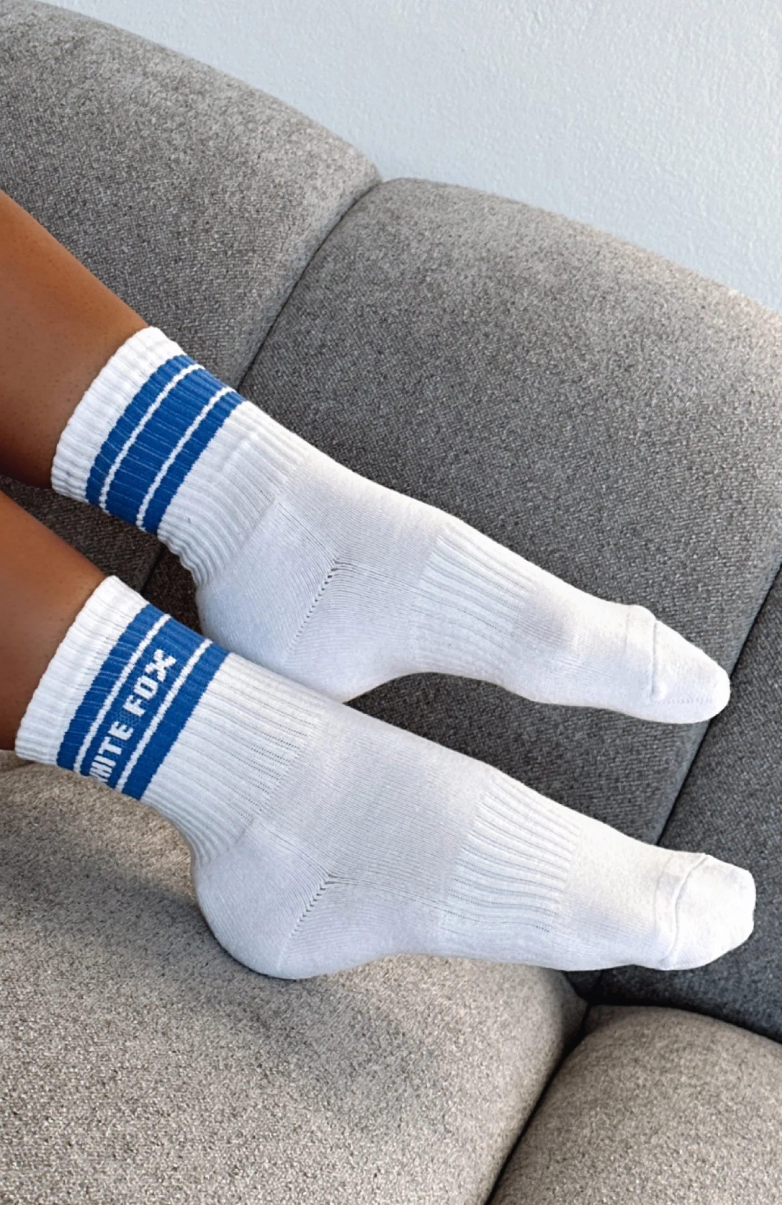 Count On It Socks White/Blue