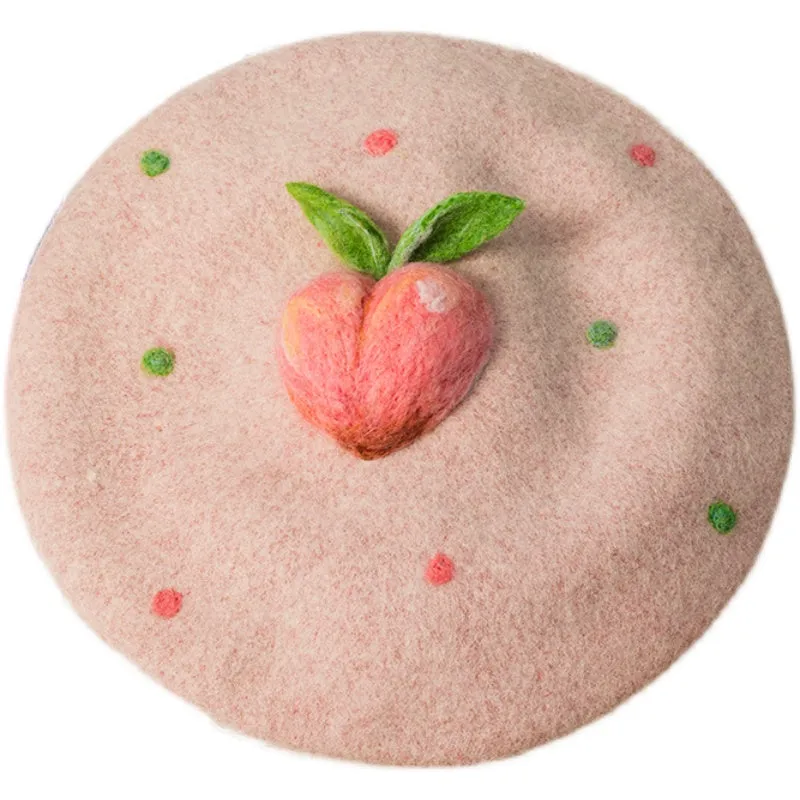 Cute Peach Beret