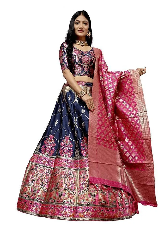 Designer Fanacy Banarasi Lehenga Choli