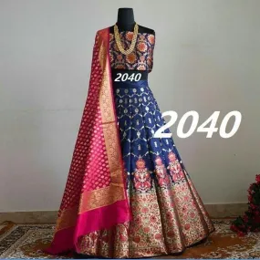 Designer Fanacy Banarasi Lehenga Choli