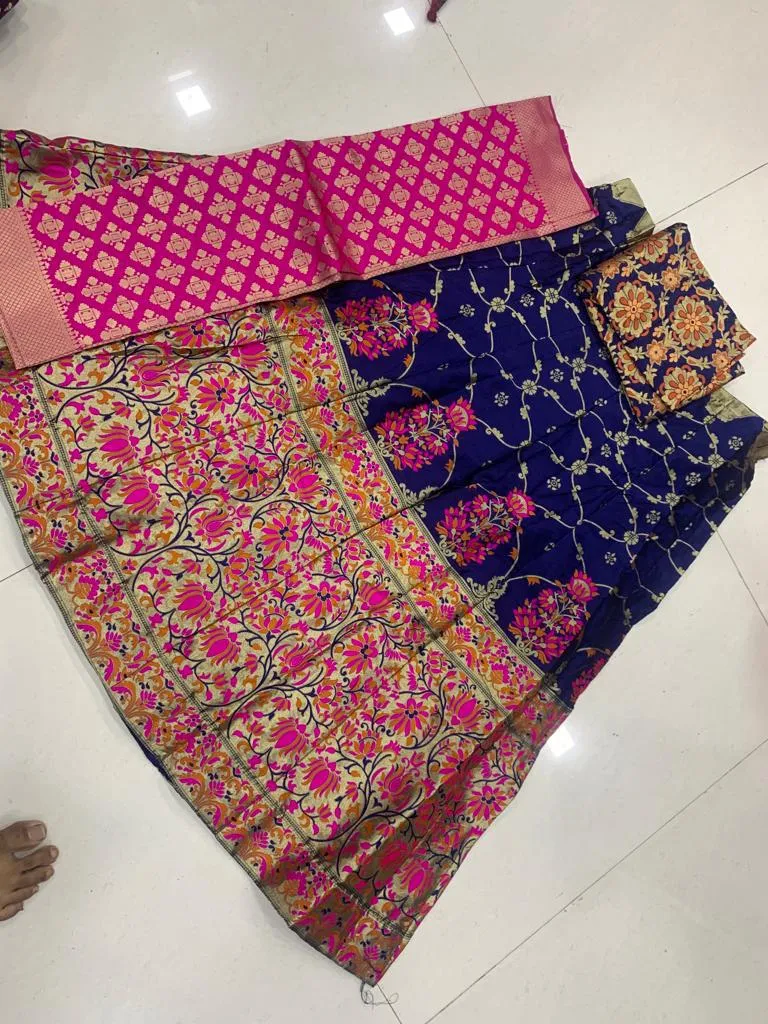 Designer Fanacy Banarasi Lehenga Choli