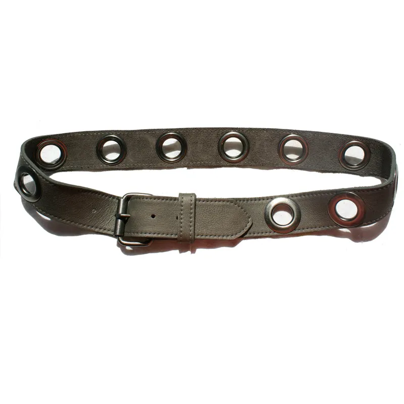 Grommet Belt - Grey