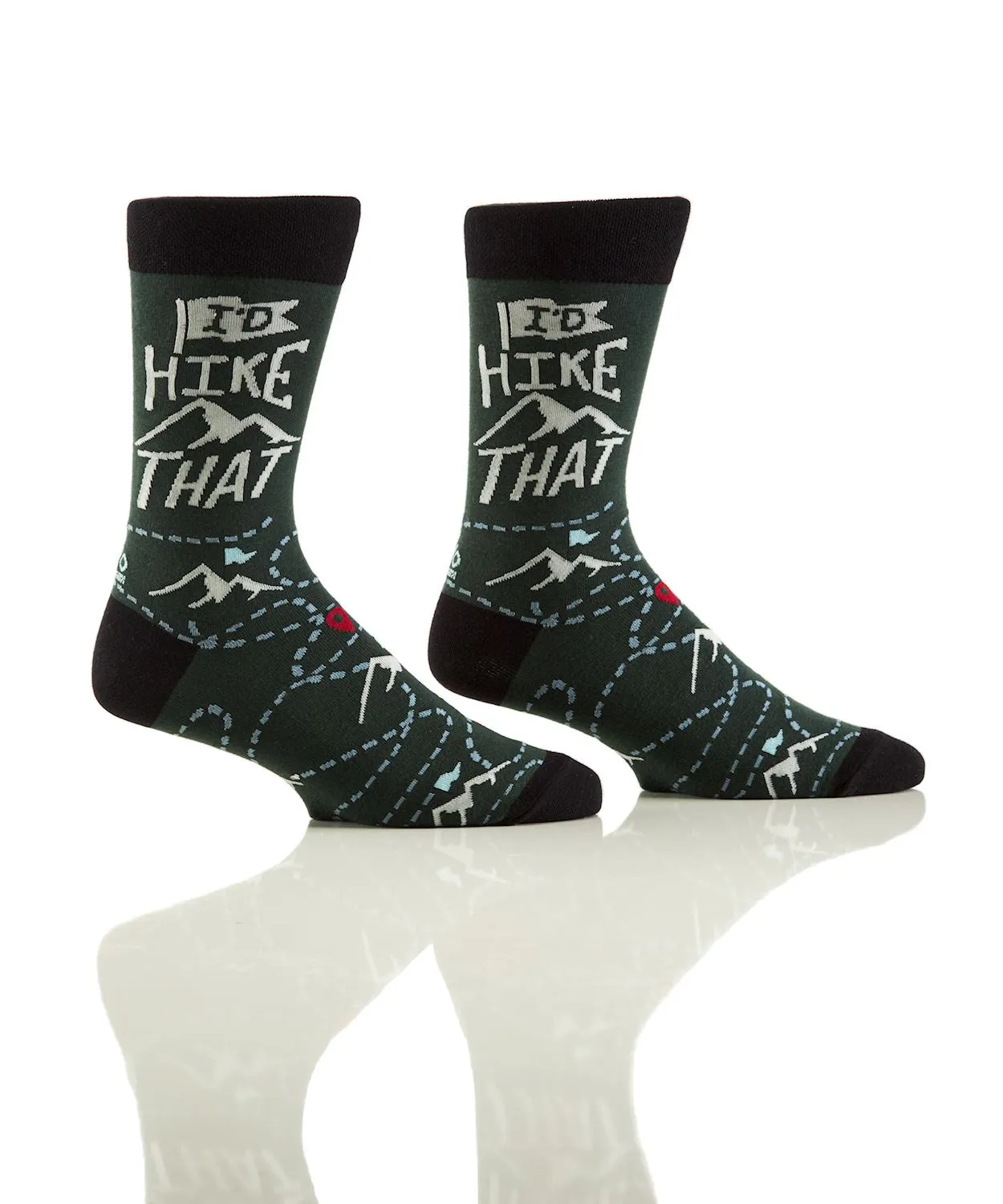 I'd Hike That Men's Crew Socks