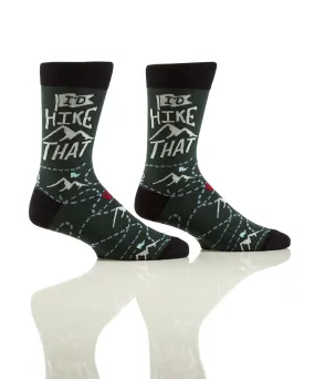 I'd Hike That Men's Crew Socks