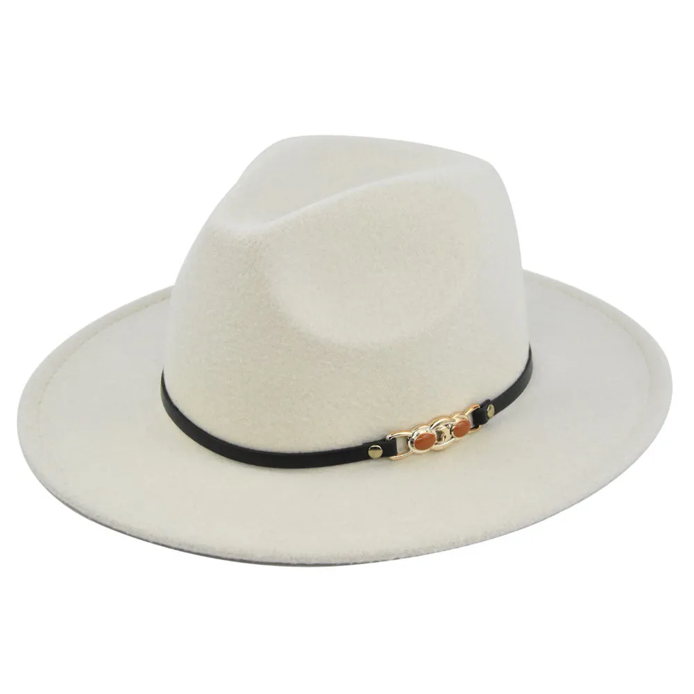 Italian Fedora Hats Vintage Fedora Hat Woolen Top Hat Flat Eaves Cap