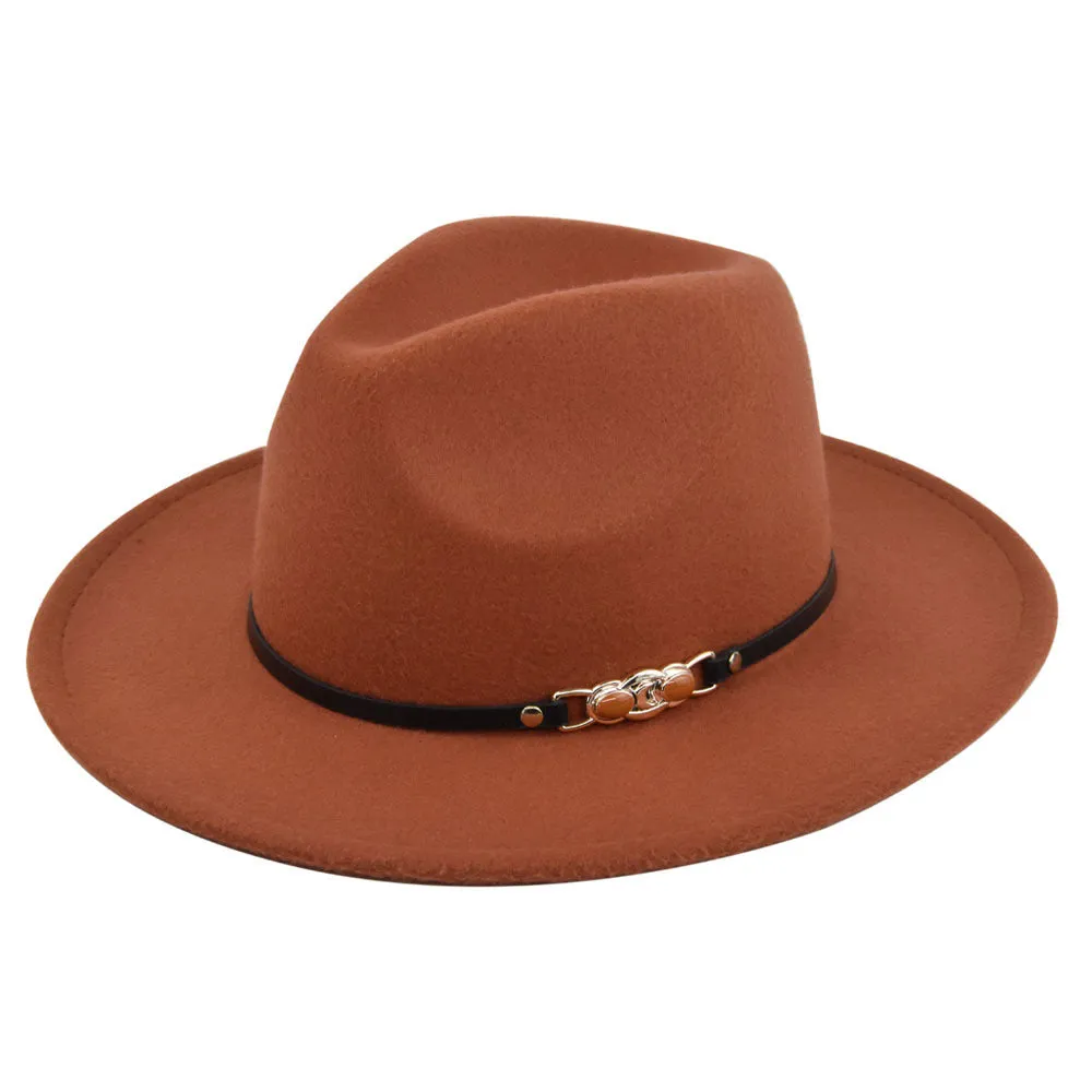 Italian Fedora Hats Vintage Fedora Hat Woolen Top Hat Flat Eaves Cap