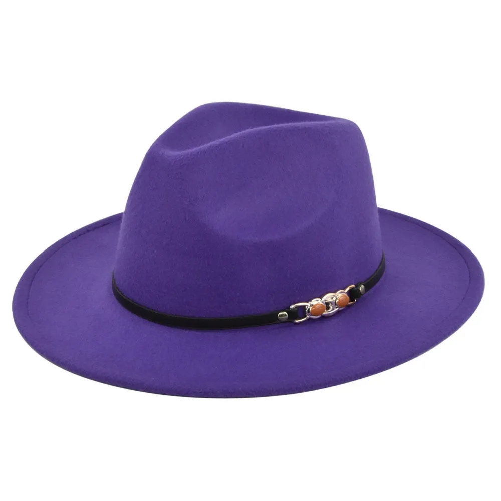 Italian Fedora Hats Vintage Fedora Hat Woolen Top Hat Flat Eaves Cap
