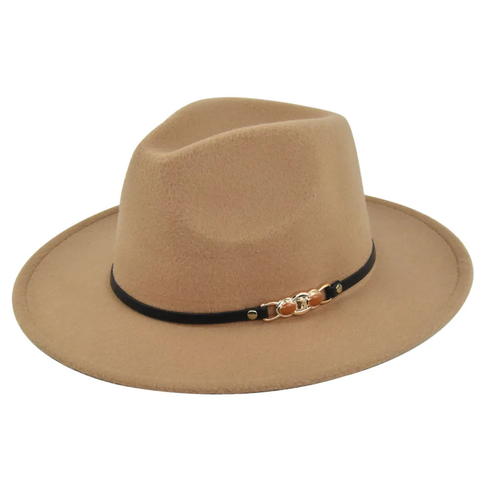 Italian Fedora Hats Vintage Fedora Hat Woolen Top Hat Flat Eaves Cap
