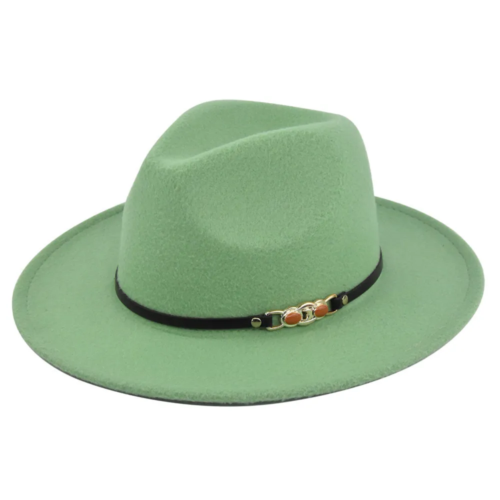 Italian Fedora Hats Vintage Fedora Hat Woolen Top Hat Flat Eaves Cap