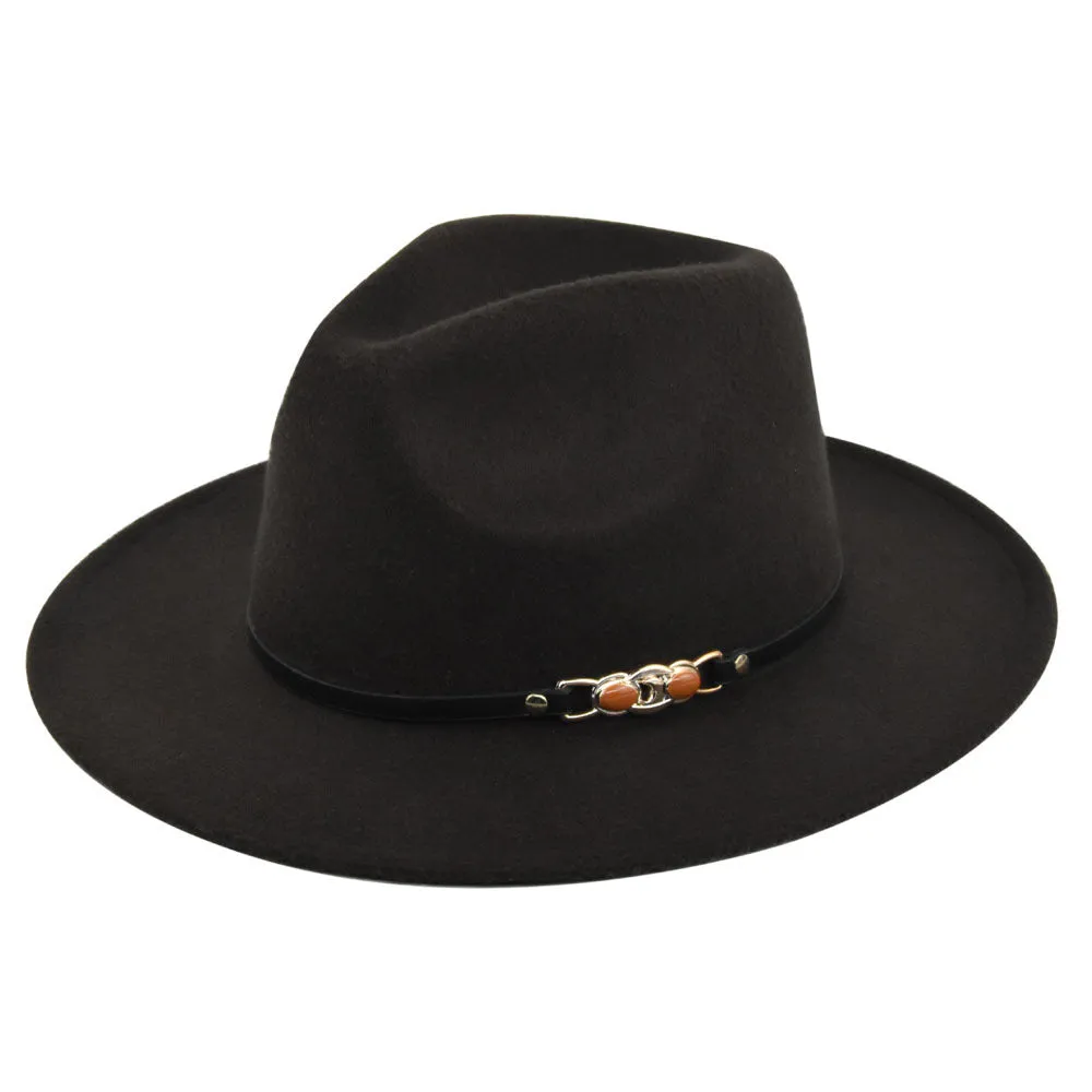 Italian Fedora Hats Vintage Fedora Hat Woolen Top Hat Flat Eaves Cap