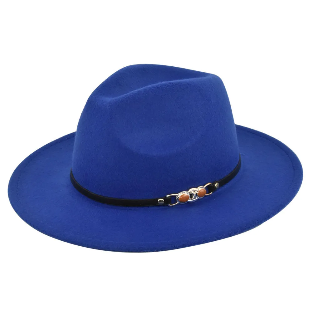Italian Fedora Hats Vintage Fedora Hat Woolen Top Hat Flat Eaves Cap