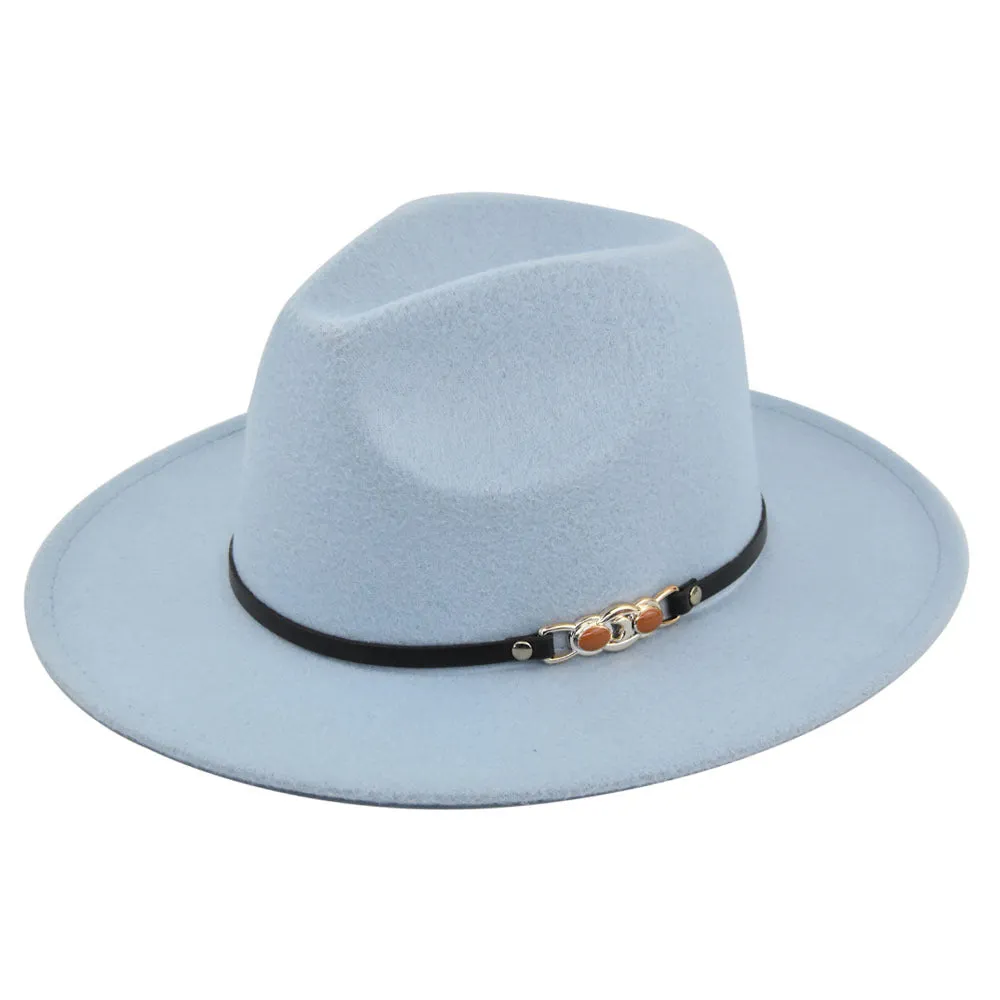 Italian Fedora Hats Vintage Fedora Hat Woolen Top Hat Flat Eaves Cap