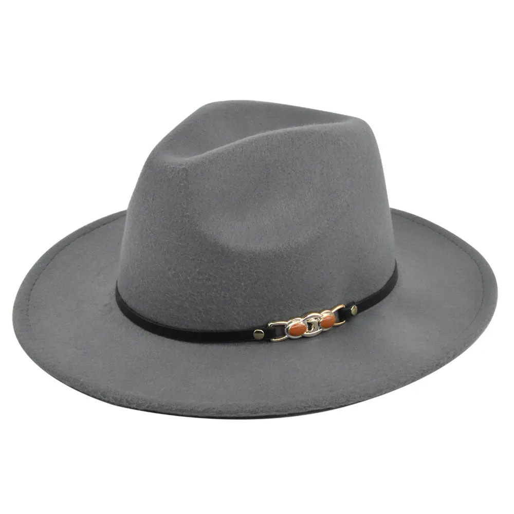 Italian Fedora Hats Vintage Fedora Hat Woolen Top Hat Flat Eaves Cap