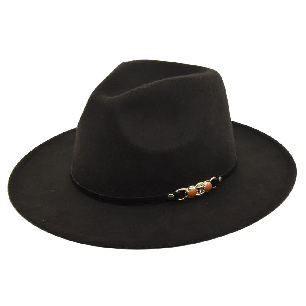 Italian Fedora Hats Vintage Fedora Hat Woolen Top Hat Flat Eaves Cap