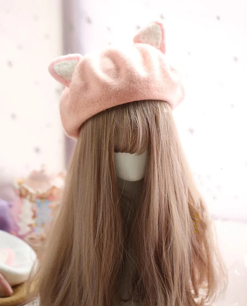 Lovely Cat Ear Beret