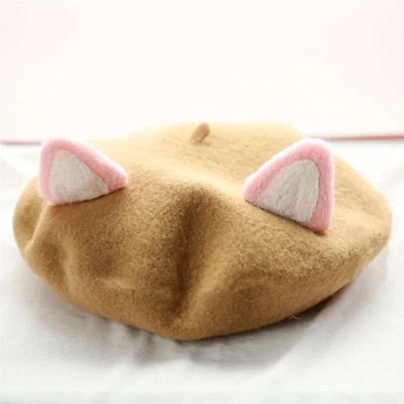 Lovely Cat Ear Beret