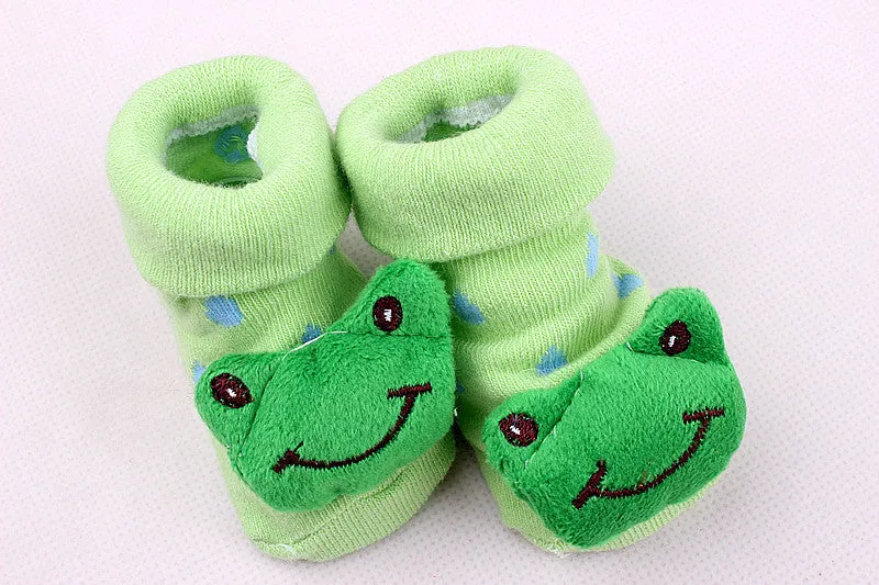New Baby Boys Girls Anti-slip Cotton Socks ( 4-18 Months ) - Over 90% Organic Cotton