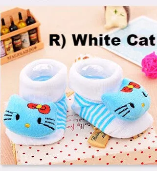 New Baby Boys Girls Anti-slip Cotton Socks ( 4-18 Months ) - Over 90% Organic Cotton