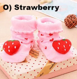 New Baby Boys Girls Anti-slip Cotton Socks ( 4-18 Months ) - Over 90% Organic Cotton