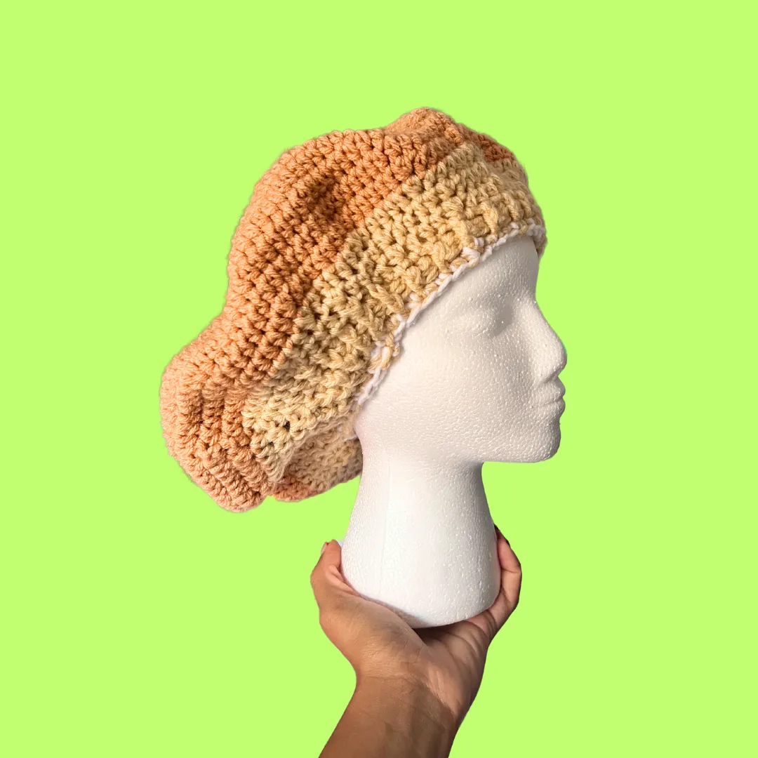 Pancake Crochet Beret Hat