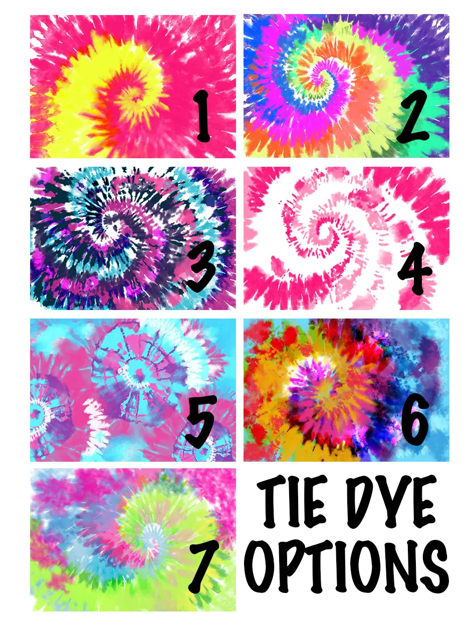 Personalized Tie Dye Softball Knee High Socks with Name