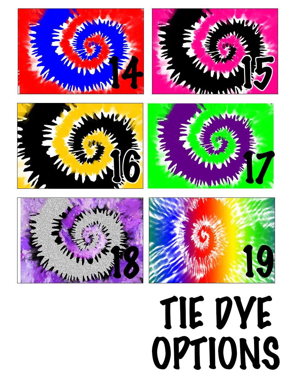Personalized Tie Dye Softball Knee High Socks with Name