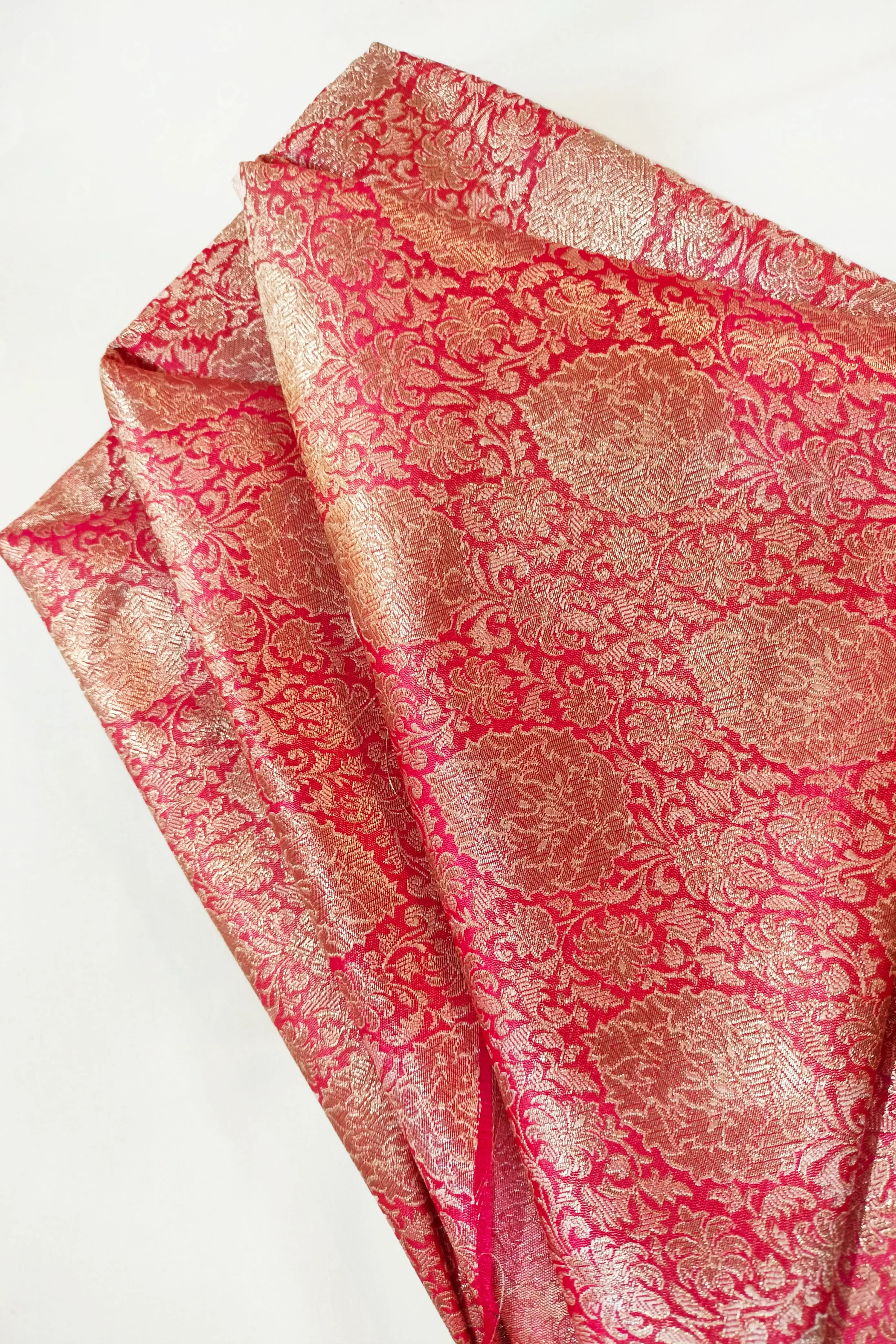 Pink Brocade Fabric