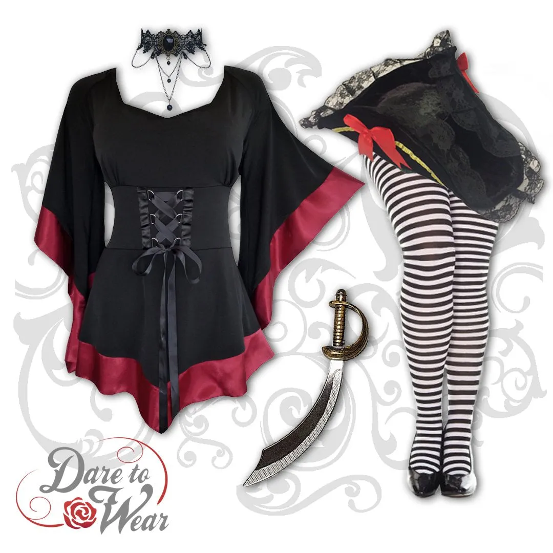 Striped Tights in Black and White