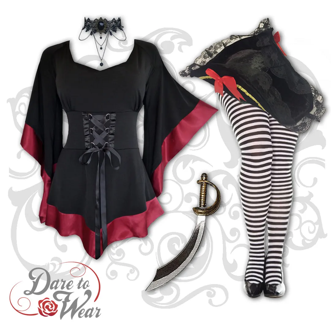 Striped Tights in Black and White
