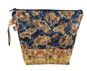 Sunflowers and Denim - Project Bag - Medium